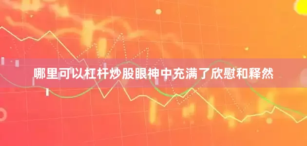 哪里可以杠杆炒股眼神中充满了欣慰和释然