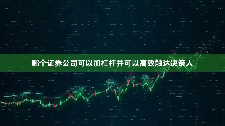 哪个证券公司可以加杠杆并可以高效触达决策人